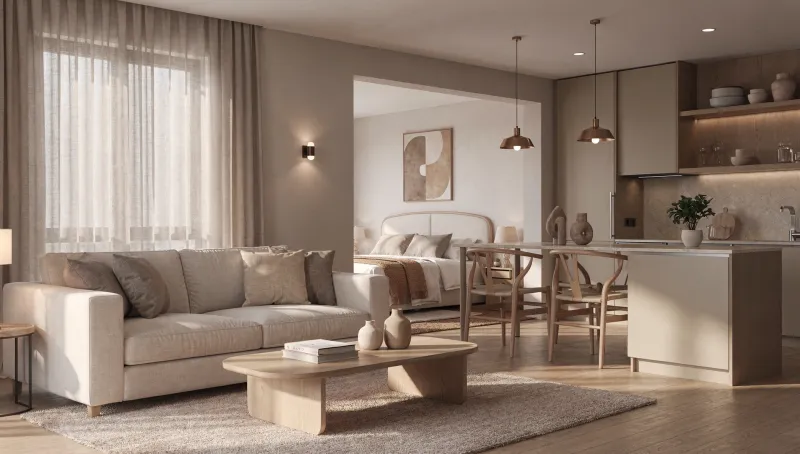 Apartament complet mobilat — analogia PaaS